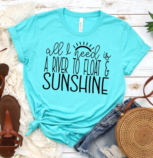 All I need is a river to float and sunshine [PNG & SVG]