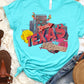 Texas Funky Collage Graphic