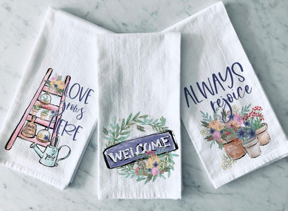 Spring Tea Towel Trio