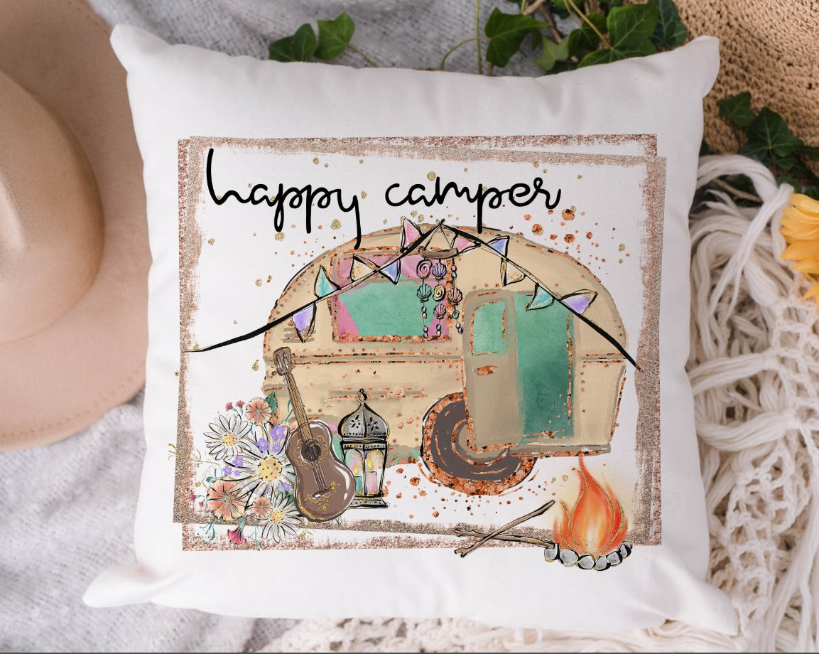 Happy Camper Yellow Camper
