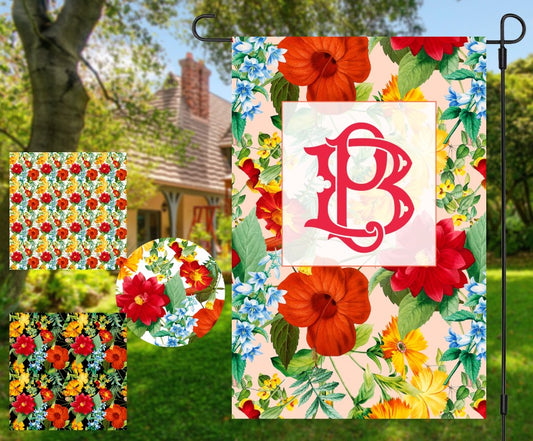 Vintage Flowers Sublimation Set