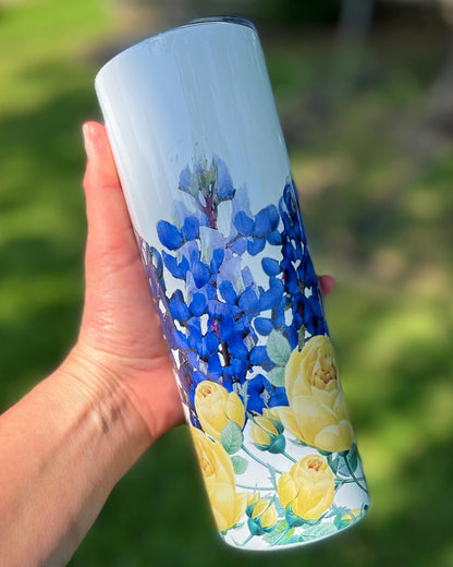 Bluebonnets and Yellow Roses Sublimation Set