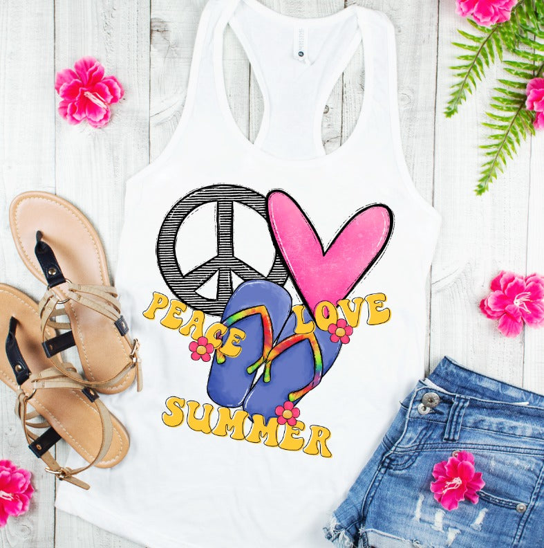 Peace Love Summer - Vertical - Version 2