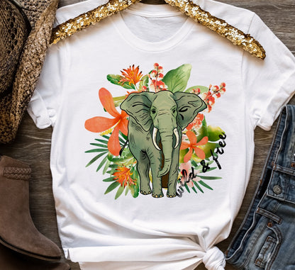 Wild and Free Elephant