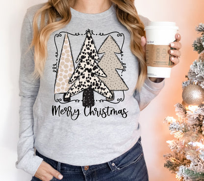 Merry Christmas Boho Dalmatian Christmas Tree
