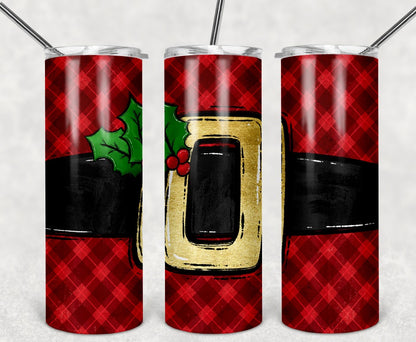 Santa Belt NOT SEAMLESS Wrap 20 oz  [TUMBLER WRAP]