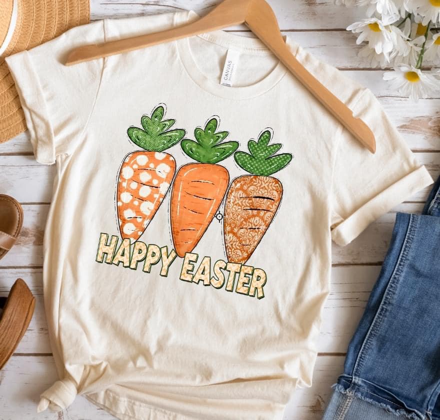 Happy Easter Three Carrots