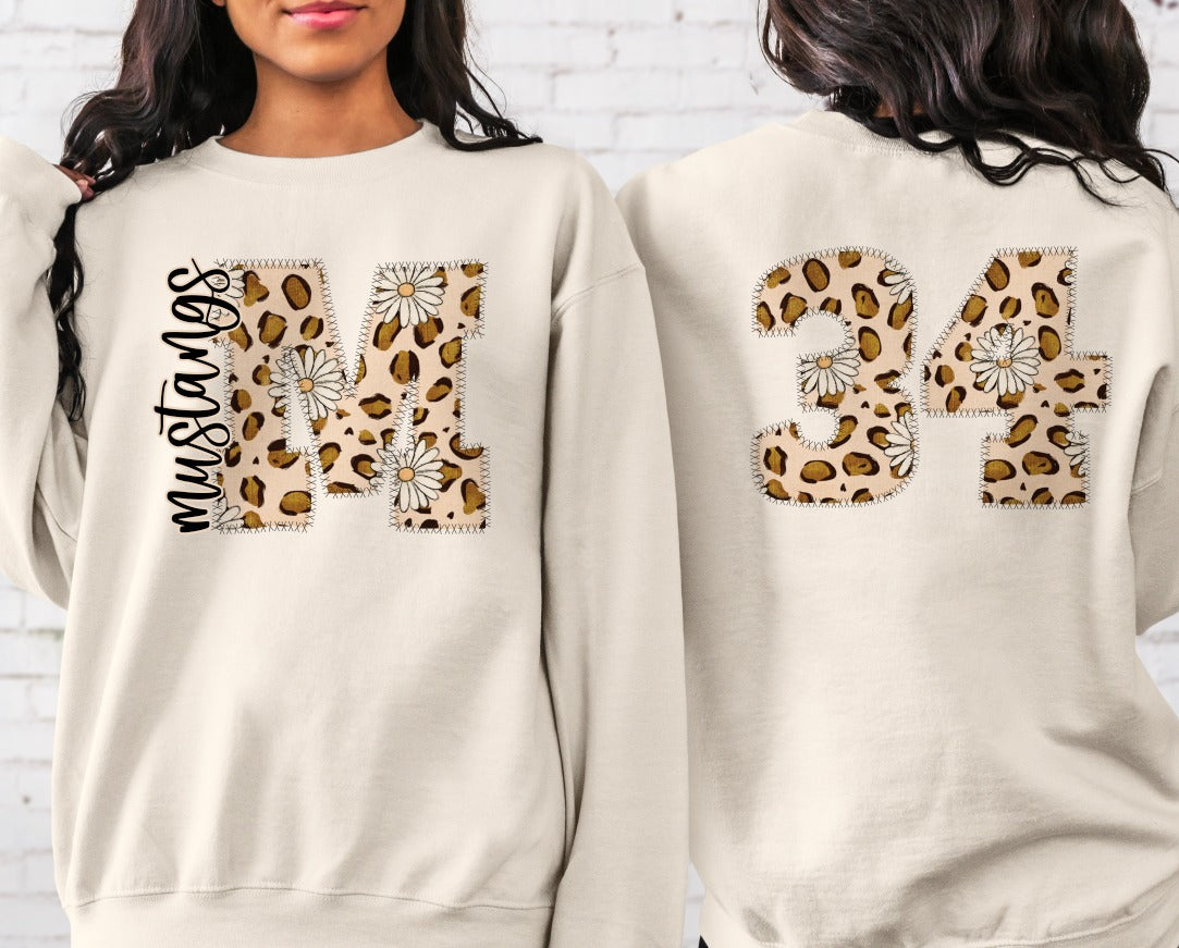 Leopard and Daisy Number Set