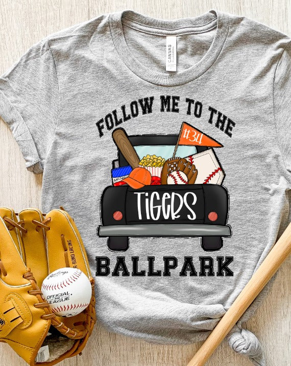Ballpark Truck Baseball Orange