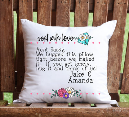 Postcard Pillow Sent with Love [Open Space]