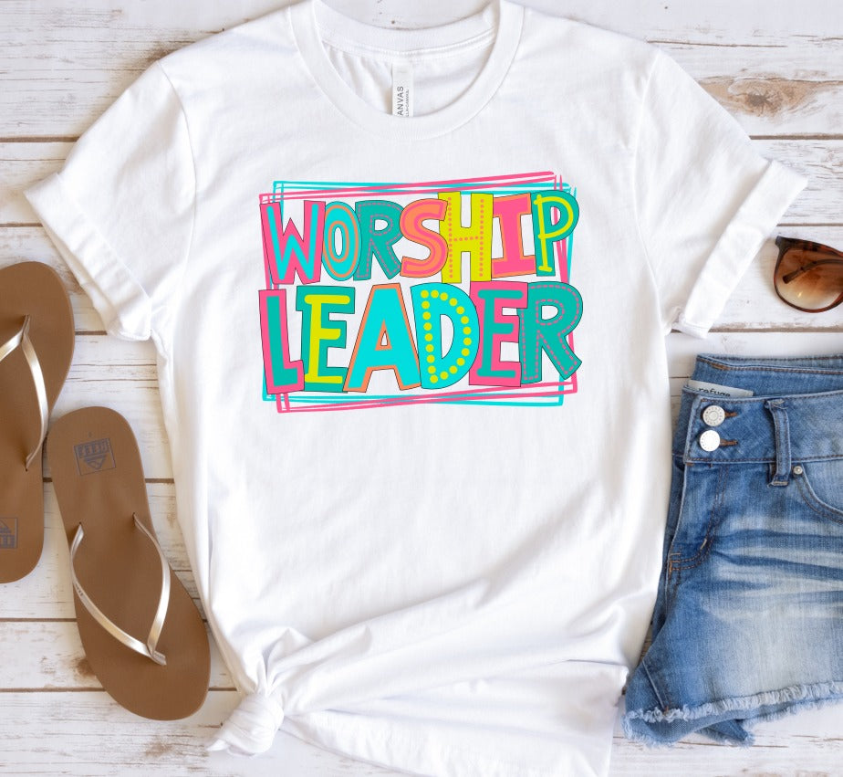 Worship Leader Bright Letters