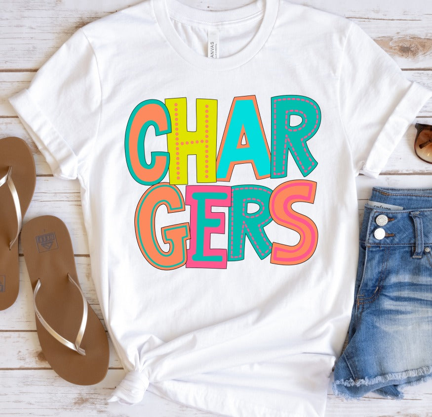 Chargers Bright Letters