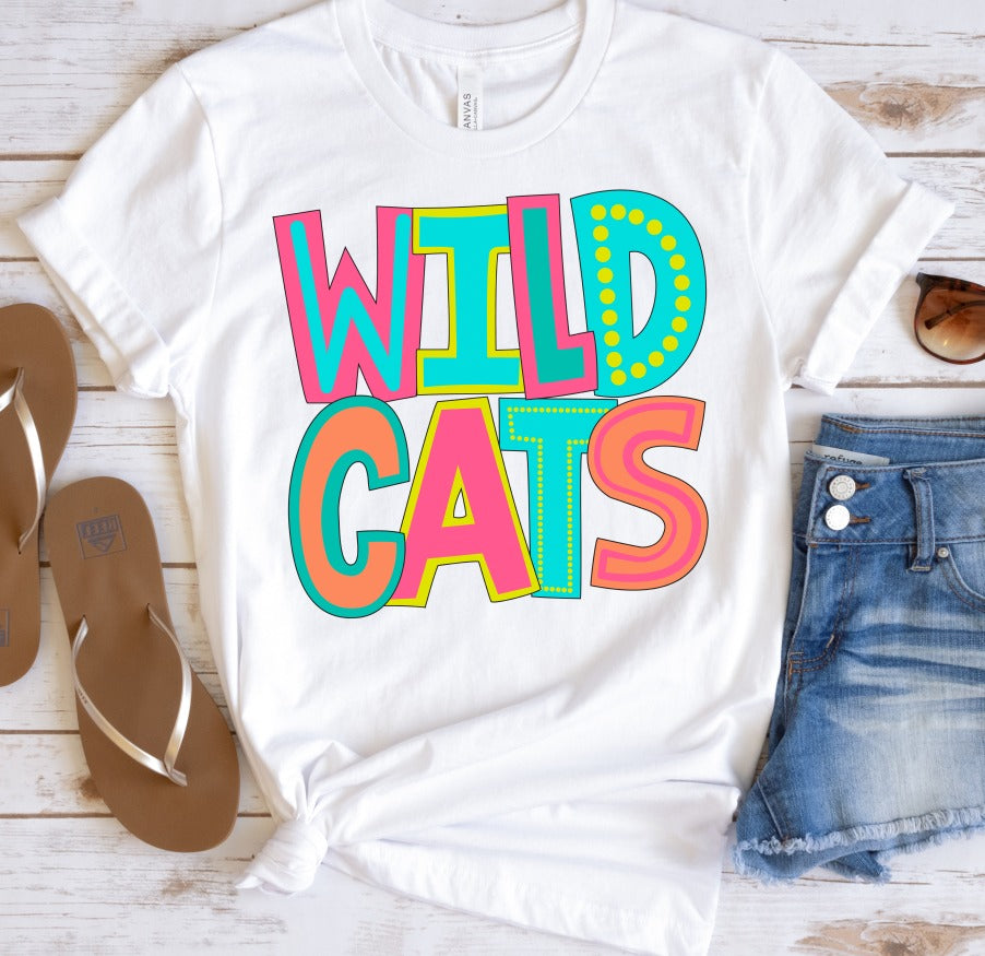 Wildcats Bright Letters
