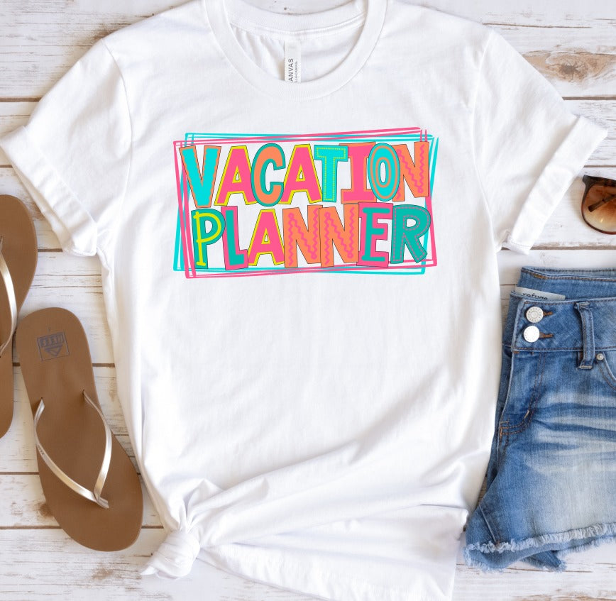 Vacation Planner Bright Letters