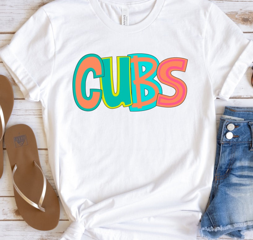 Cubs Bright Letters