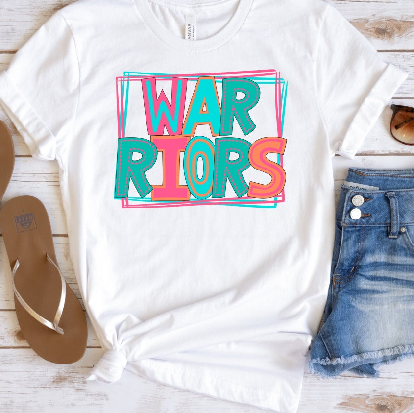 Warriors Bright Letters