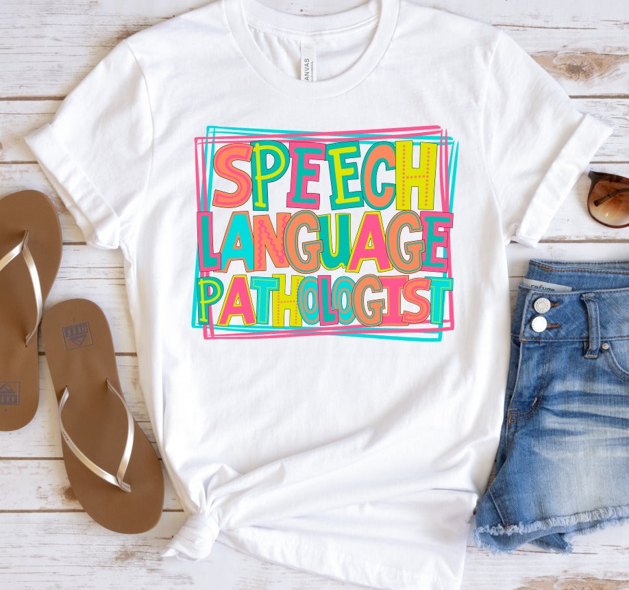 Speech Language Pathologist Bright Letters