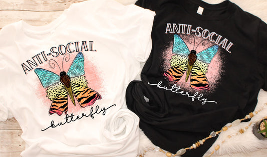 Anti-Social Butterfly [black and white versions]