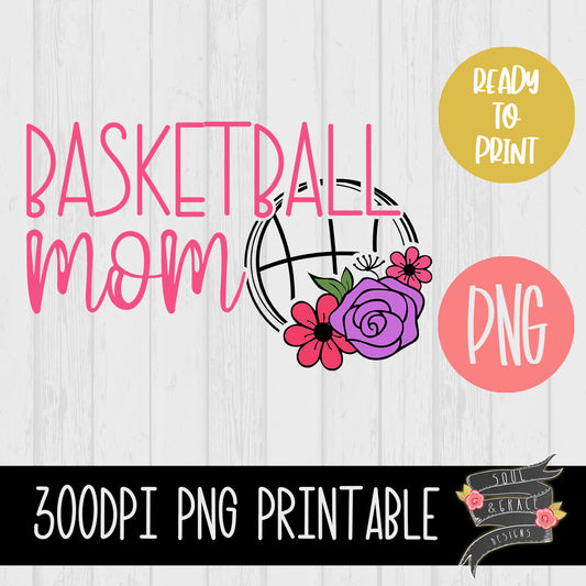 Basketball Mom Flowers [Color]
