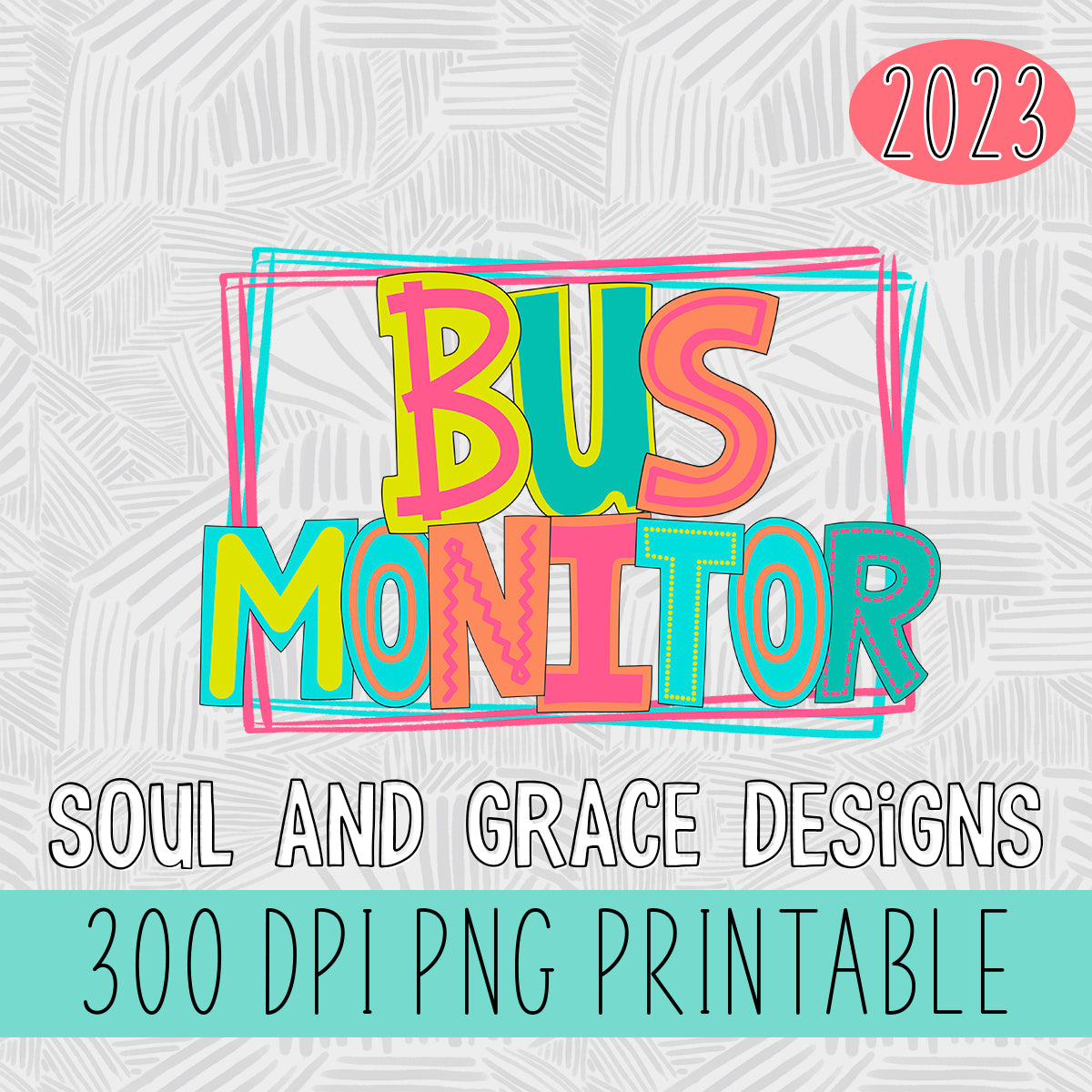 Bus Monitor Bright Letters – Soul & Grace Designs