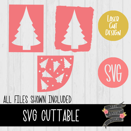 Christmas Tree Bleach Templates [SVG]