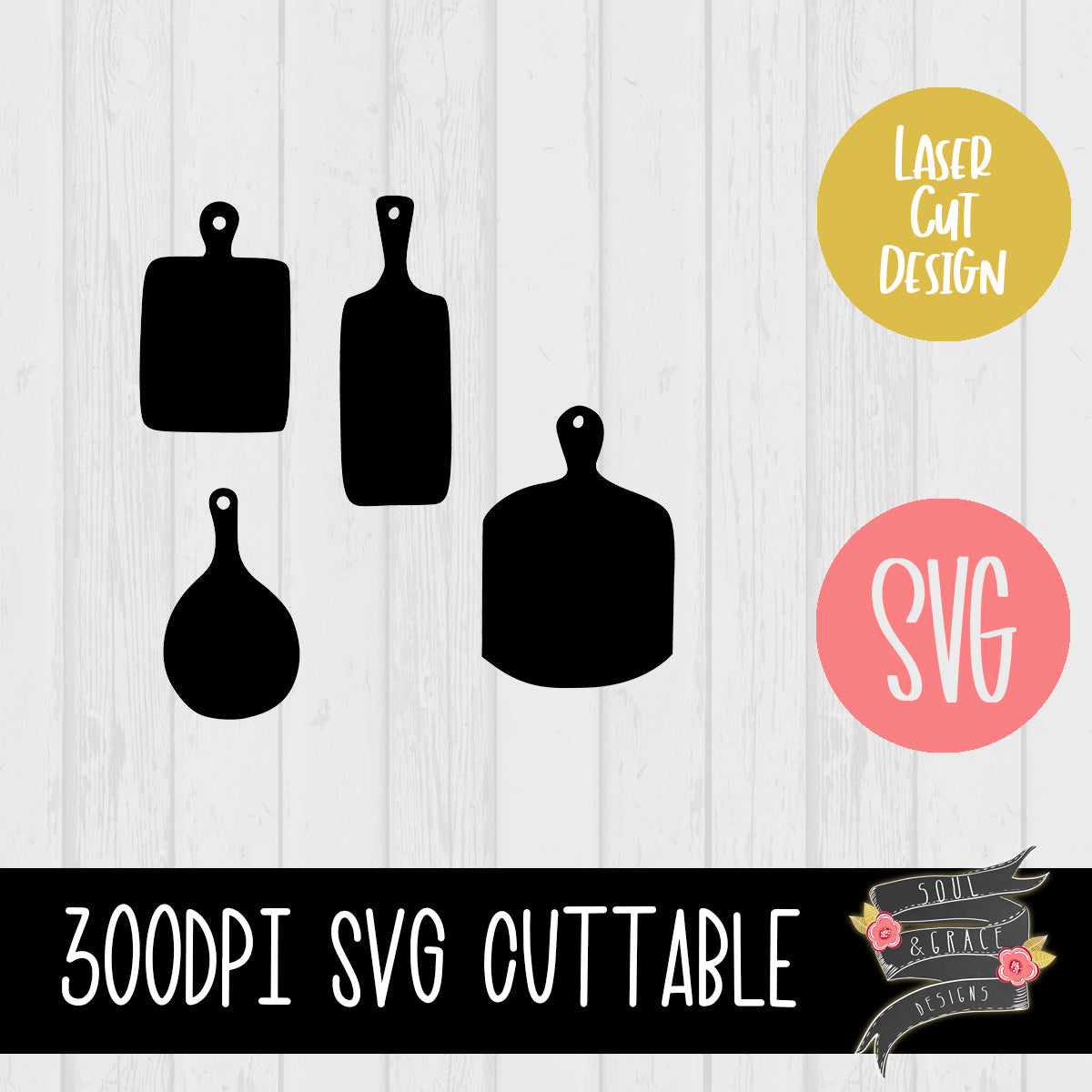 Rustic Cutting Board Templates [PNG & SVG]