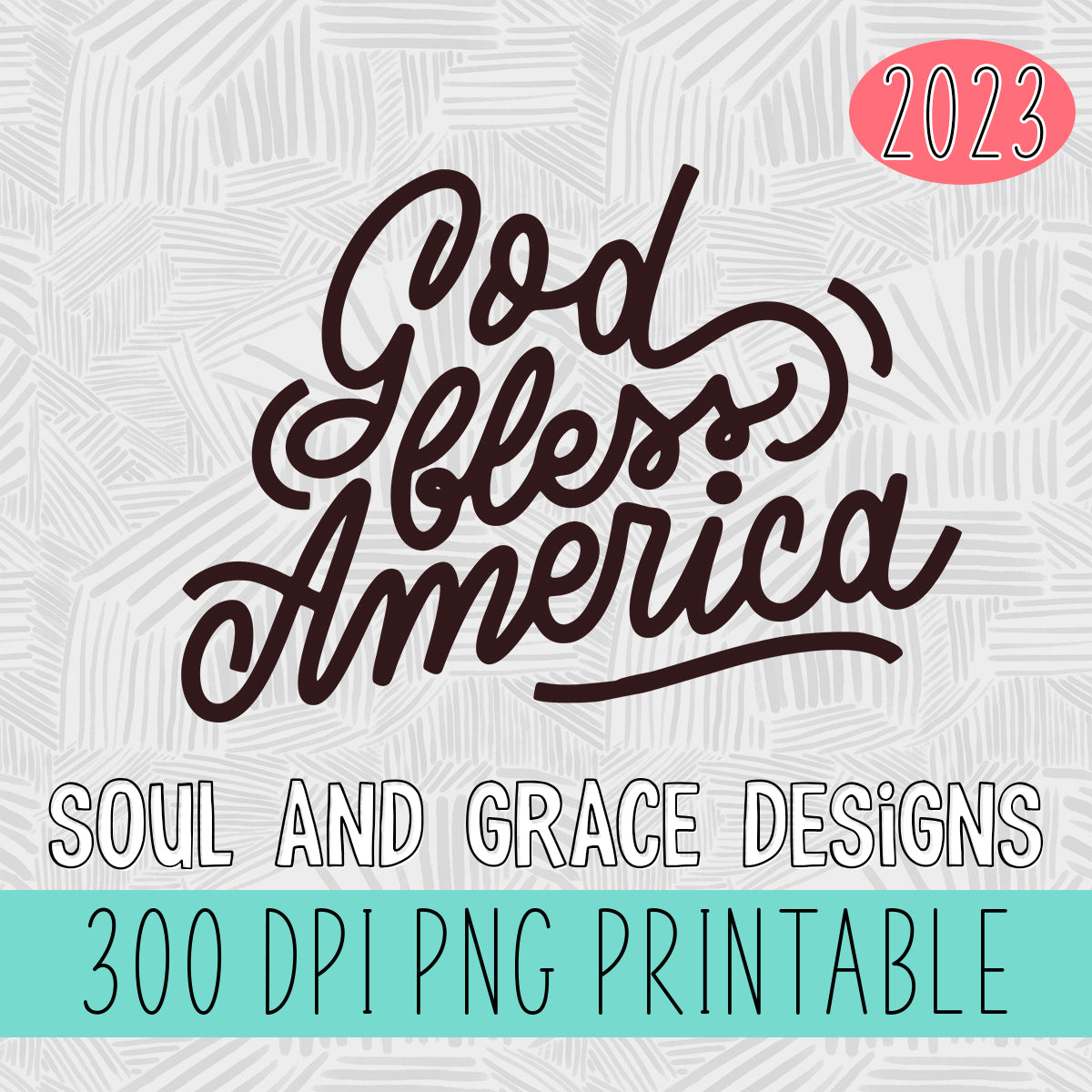 God Bless America Version One [SVG and PNG]