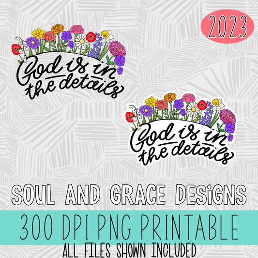 God is in the Details [Print and Cut Design]