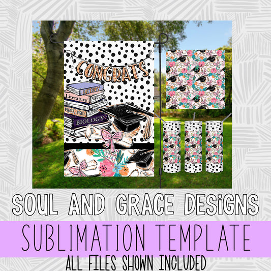 Pink Graduation Sublimation Set