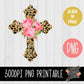 Leopard Grunge Cross