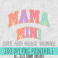 Mama and Mini Varsity Stitch