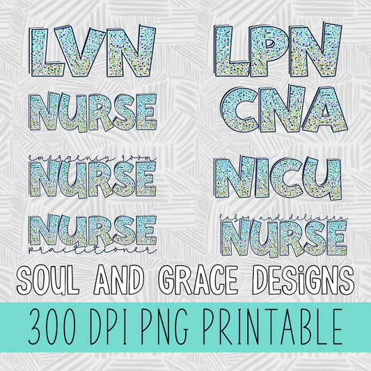 Nursing Word Art - Abstract Print