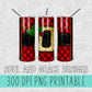 Santa Belt SEAMLESS Wrap 20 oz  [TUMBLER WRAP]