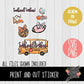 School Vibes Print & Cut Planner Stickers