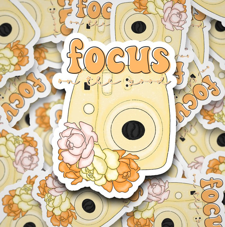 Focus on the Good Print & Cut Sticker