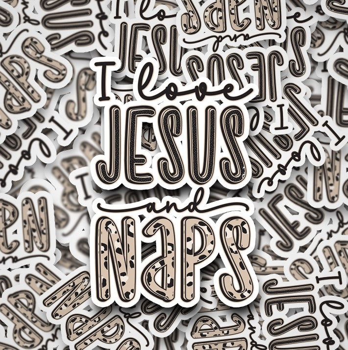 I Love Jesus and Naps [Print and Cut Design]