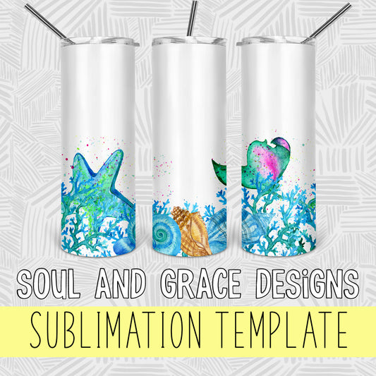Under the Sea Tumbler Wrap Design