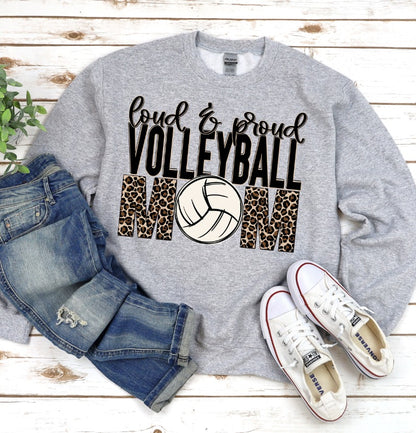 Loud and Proud Volleyball Mom
