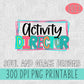 Activity Director Bright Letters