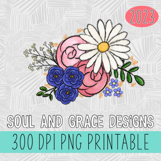 Floral Accent for Front Pockets