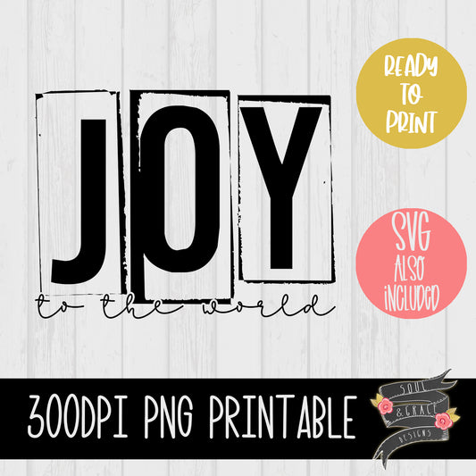 Joy to the World word art