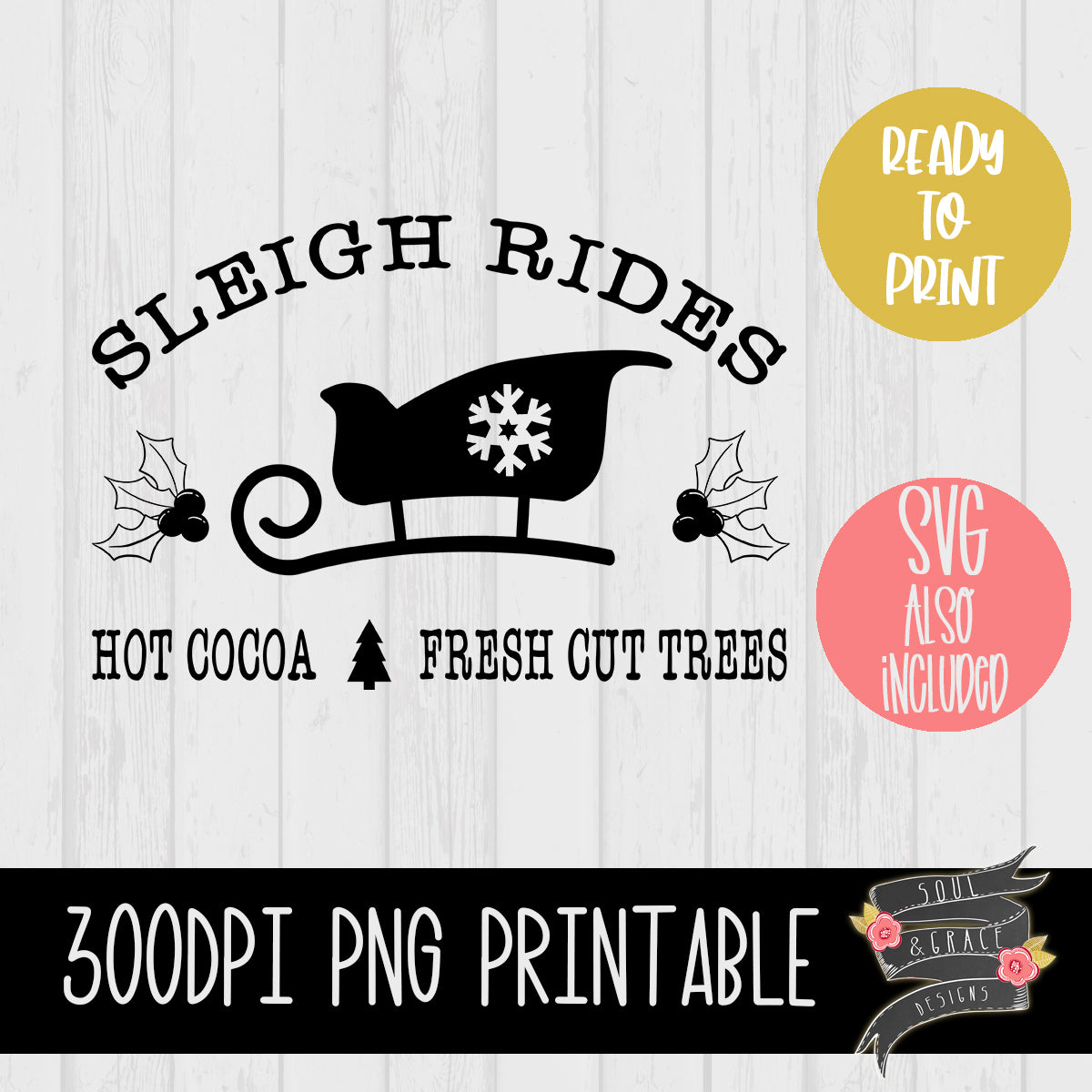 Sleigh Rides Hot Cocoa Fresh Cut Trees