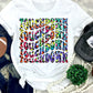Tie Dye Leopard Touchdown Wave
